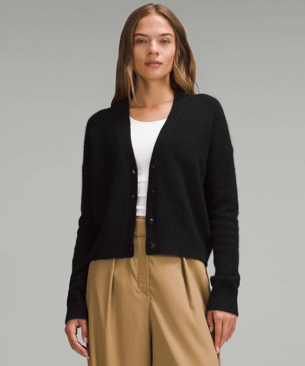 Lululemon Cardigan Alpaca and wool Sweater black size Small